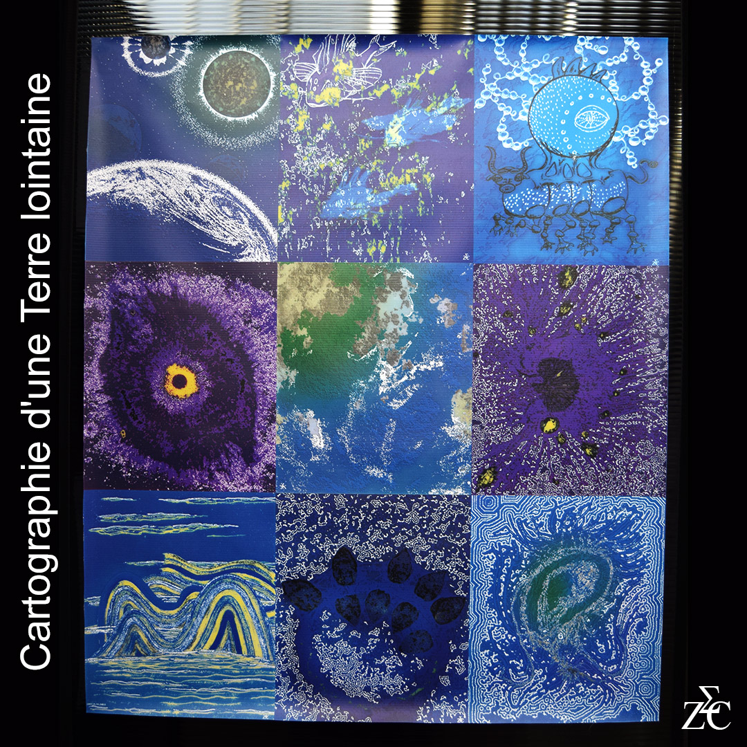 Cartographie, tirages par Zandrine C