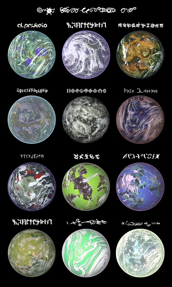 Planètes extrakquaaniens par Zandrine C