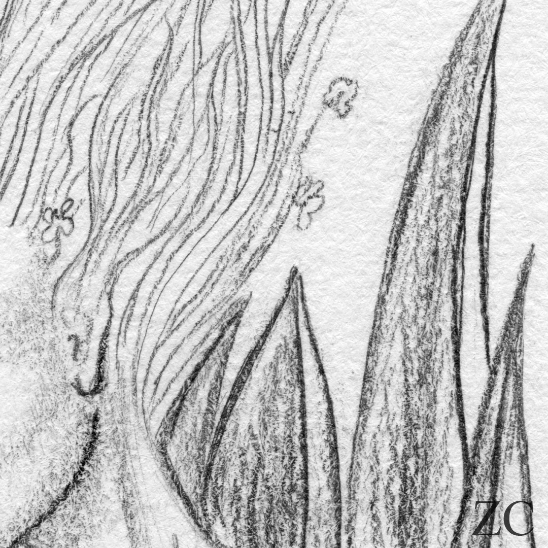 Fée des feuilles, détail par Zandrine C