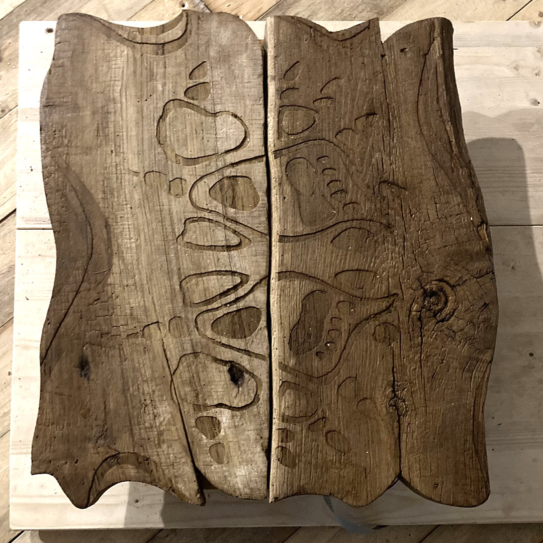 Gravure de la dalle interactive par Zandrine C